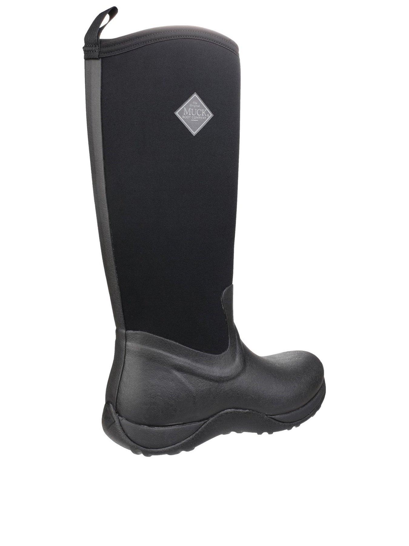 Muck Boots ARCTIC ADVENTURE Ladies Waterproof Winter Wellington Boots Black/Tan